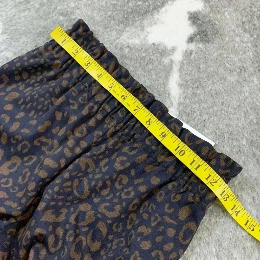 NWT Ann Taylor Animal Print Paperbag Pants